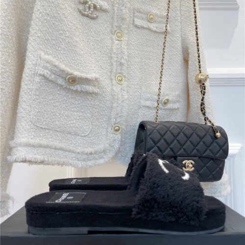 High Quality Luxury Chanel Flat Hemp Rope Slippers – Style 09958 product detail