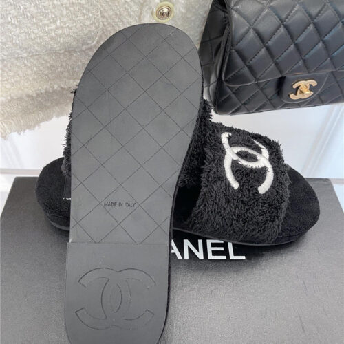 High Quality Luxury Chanel Flat Hemp Rope Slippers – Style 09958 product detail