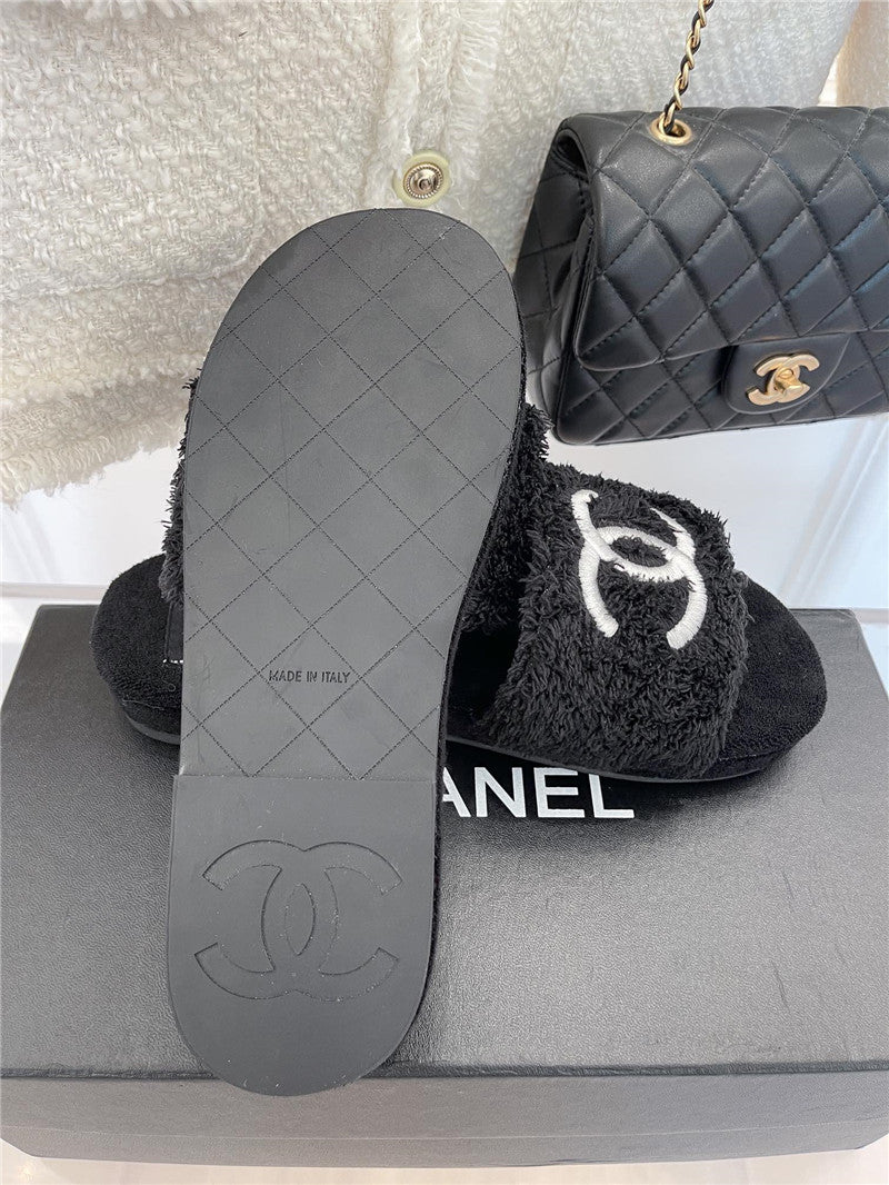 High Quality Luxury Chanel Flat Hemp Rope Slippers – Style 09958 product detail