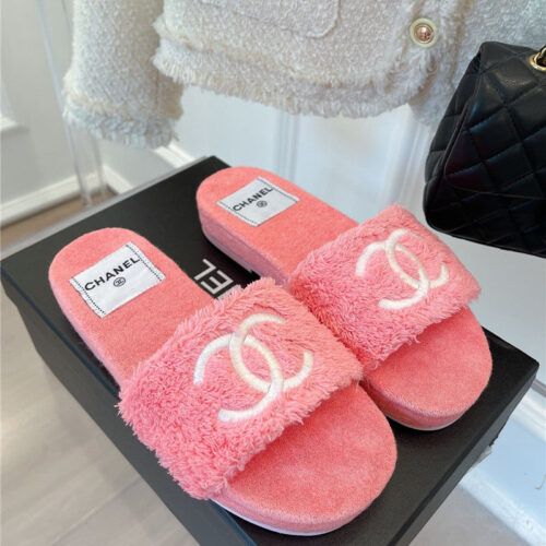 High Quality Luxury Chanel Flat Hemp Rope Slippers