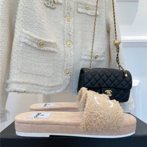 High Quality Luxury Chanel Flat Hemp Rope Slippers – Style 39334 product detail