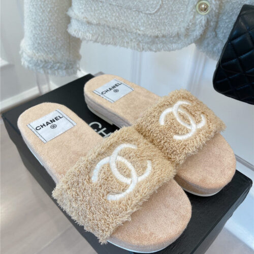 High Quality Luxury Chanel Flat Hemp Rope Slippers – Style 39334