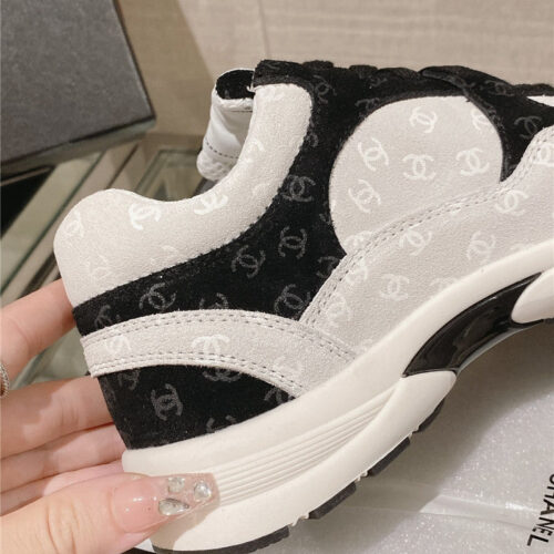 High Quality Luxury Chanel Logo Sneakers Womens – Style 02470 product detail