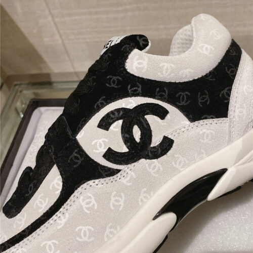 High Quality Luxury Chanel Logo Sneakers Womens – Style 02470 product detail