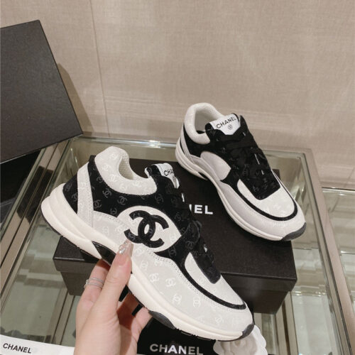 High Quality Luxury Chanel Logo Sneakers Womens – Style 02470 alternate view