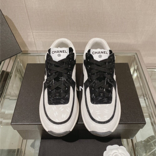 High Quality Luxury Chanel Logo Sneakers Womens – Style 02470 product detail
