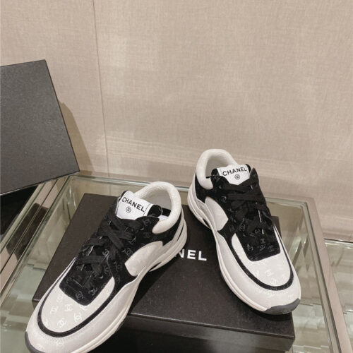 High Quality Luxury Chanel Logo Sneakers Womens – Style 02470 product detail