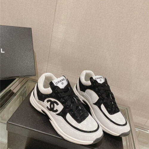 High Quality Luxury Chanel Logo Sneakers Womens – Style 02470