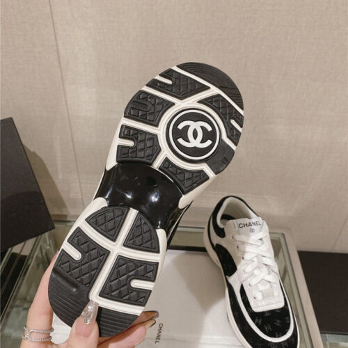 High Quality Luxury Chanel Logo Sneakers Womens – Style 92294 product detail