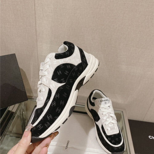 High Quality Luxury Chanel Logo Sneakers Womens – Style 92294 product detail