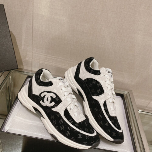 High Quality Luxury Chanel Logo Sneakers Womens – Style 92294