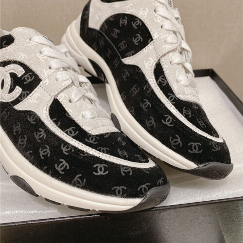 High Quality Luxury Chanel Logo Sneakers Womens – Style 92294 product detail