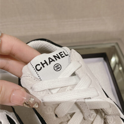 High Quality Luxury Chanel Logo Sneakers Womens – Style 92294 product detail