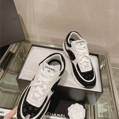 High Quality Luxury Chanel Logo Sneakers Womens – Style 92294 product detail