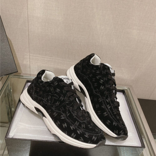 High Quality Luxury Chanel Logo Sneakers Womens – Style 64614