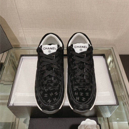 High Quality Luxury Chanel Logo Sneakers Womens – Style 64614 alternate view