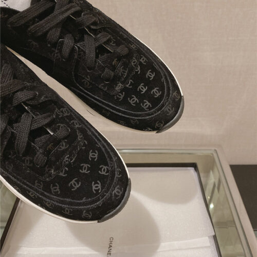 High Quality Luxury Chanel Logo Sneakers Womens – Style 64614 product detail