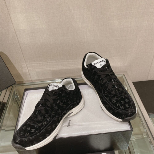 High Quality Luxury Chanel Logo Sneakers Womens – Style 64614 product detail