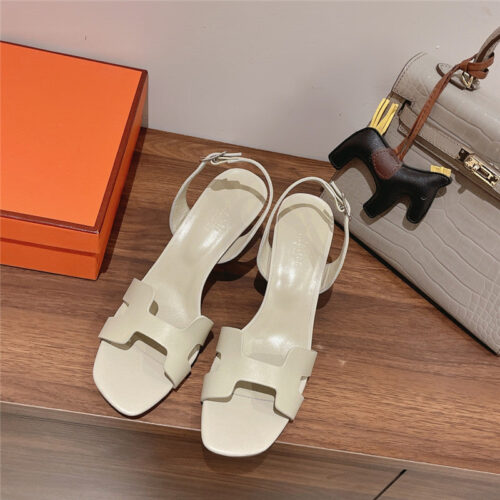 High Quality Luxury Hermes Early Spring Counter New High-Heeled Sandals alternate view