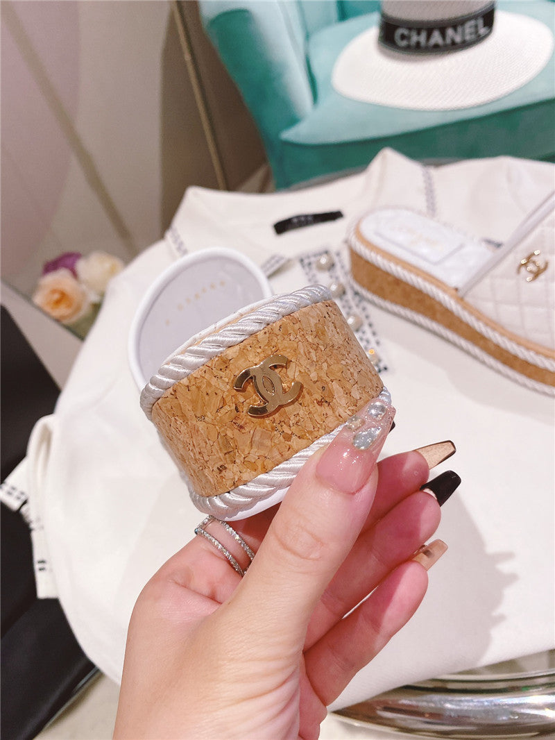 High Quality Luxury Chanel Flat Platform Slippers – Style 32550 product detail