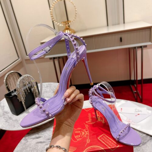 High Quality Luxury Christian Louboutin Spiked Strappy Sandals – Style 57460 alternate view