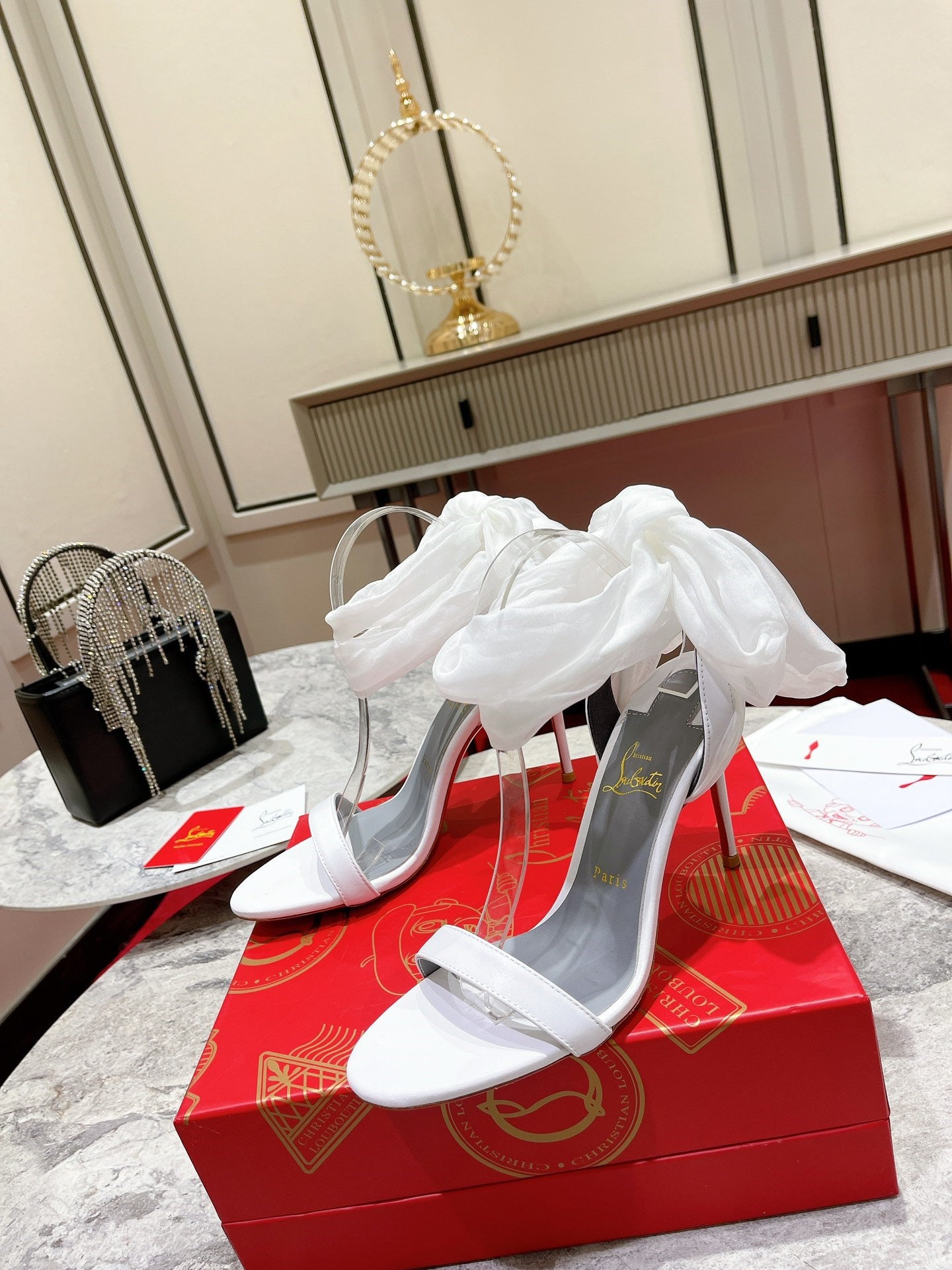 High Quality Luxury Christian Louboutin Strappy Sandals – Style 33716 product detail