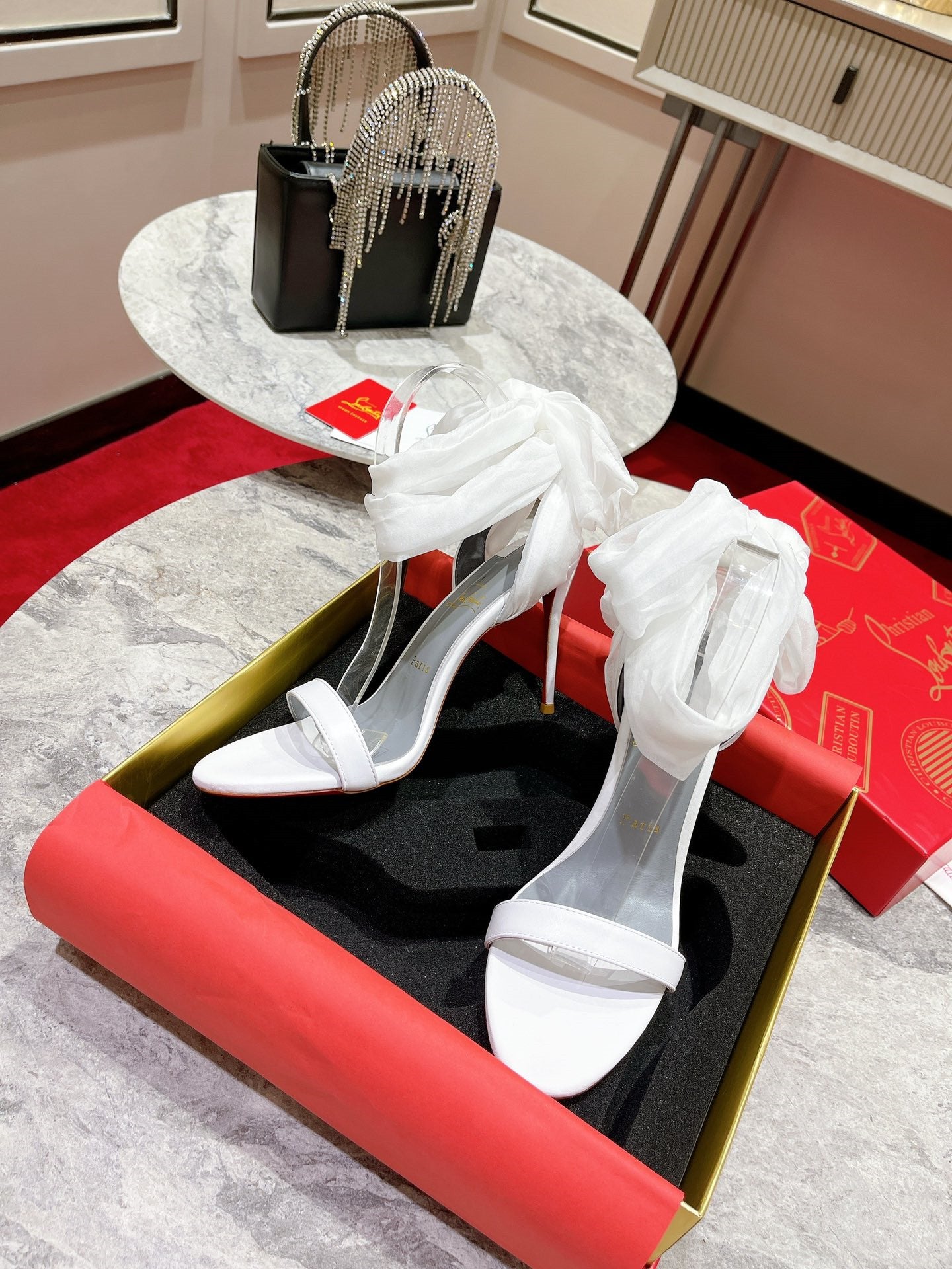 High Quality Luxury Christian Louboutin Strappy Sandals – Style 33716 product detail