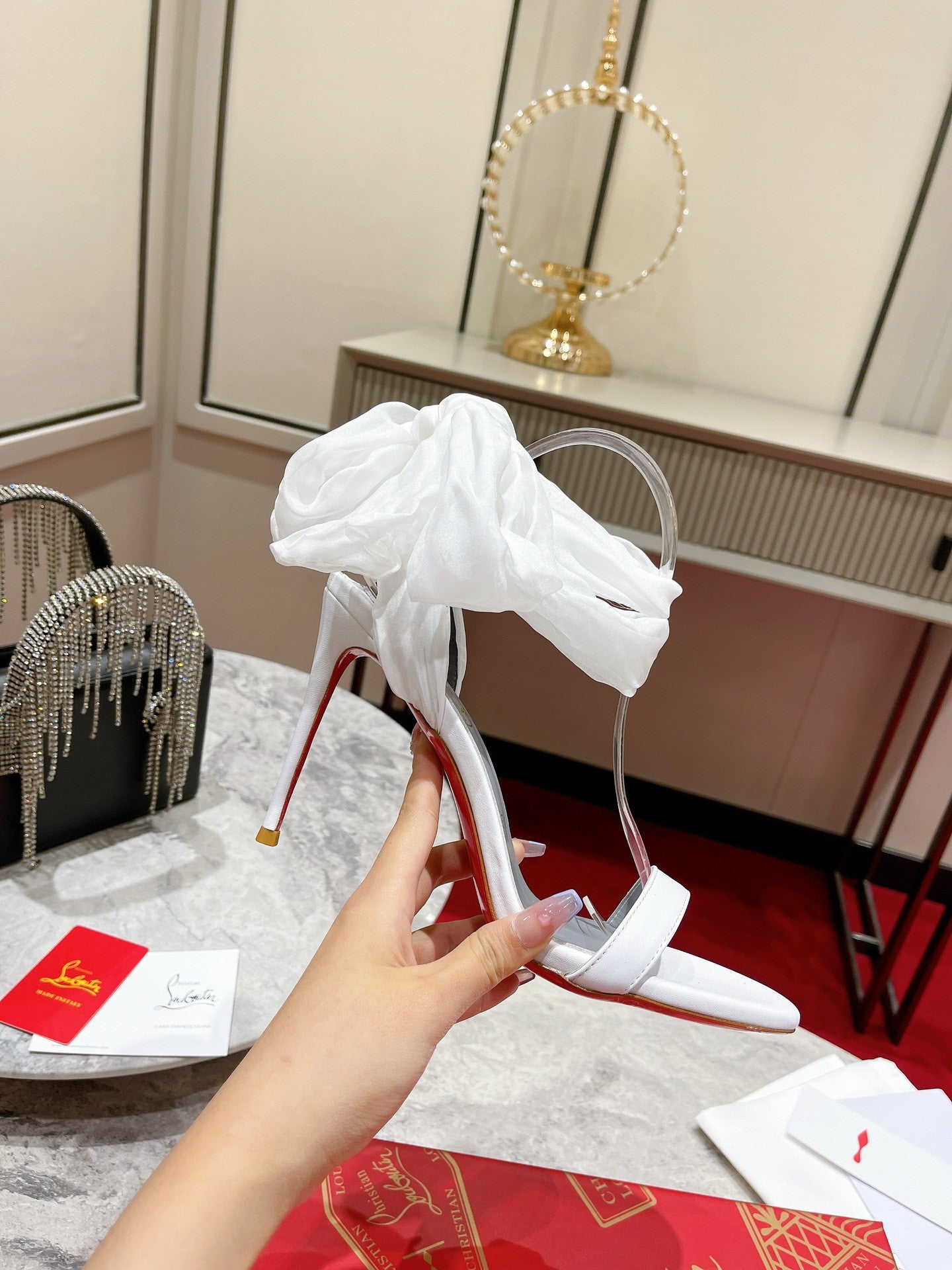 High Quality Luxury Christian Louboutin Strappy Sandals – Style 33716 product detail