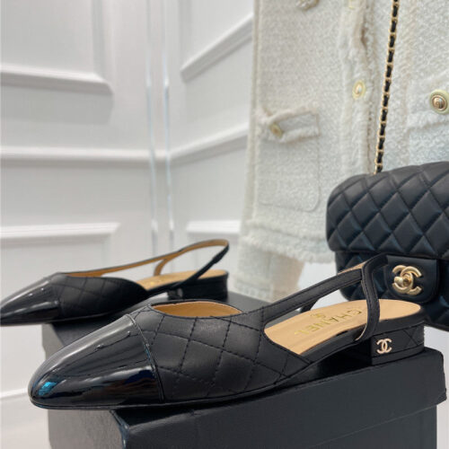 High Quality Luxury Chanel Sling Back Sandals alternate view