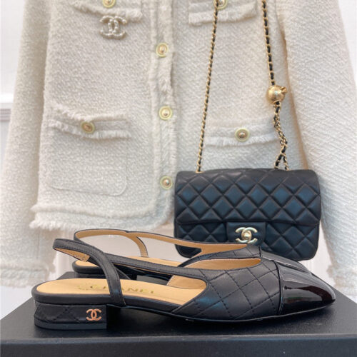 High Quality Luxury Chanel Sling Back Sandals