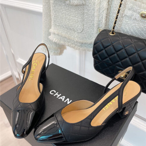 High Quality Luxury Chanel Sling Back Sandals – Style 59366 alternate view