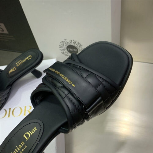 High Quality Luxury Dior Cd Logo Square Toe High Heel Sandals product detail