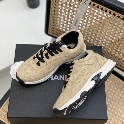 High Quality Luxury Chanel Full Logo Sneakers alternate view