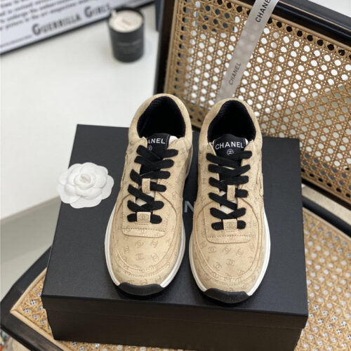 High Quality Luxury Chanel Full Logo Sneakers product detail