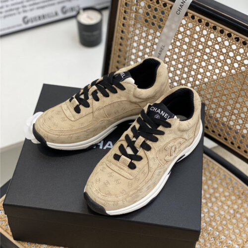 High Quality Luxury Chanel Full Logo Sneakers product detail