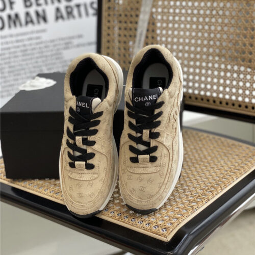 High Quality Luxury Chanel Full Logo Sneakers product detail