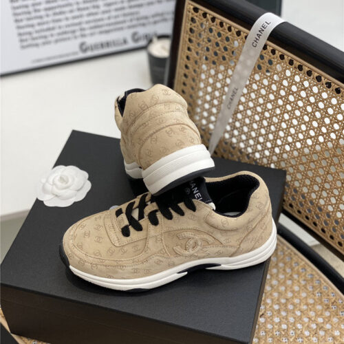 High Quality Luxury Chanel Full Logo Sneakers product detail