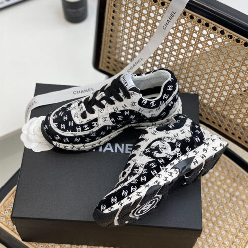 High Quality Luxury Chanel Full Logo Sneakers – Style 64582 product detail