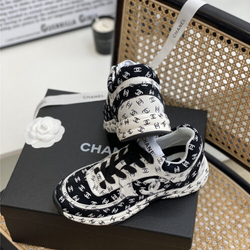 High Quality Luxury Chanel Full Logo Sneakers – Style 64582 product detail