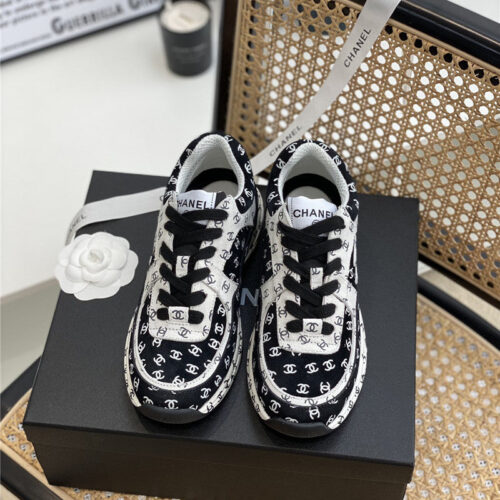 High Quality Luxury Chanel Full Logo Sneakers – Style 64582 product detail