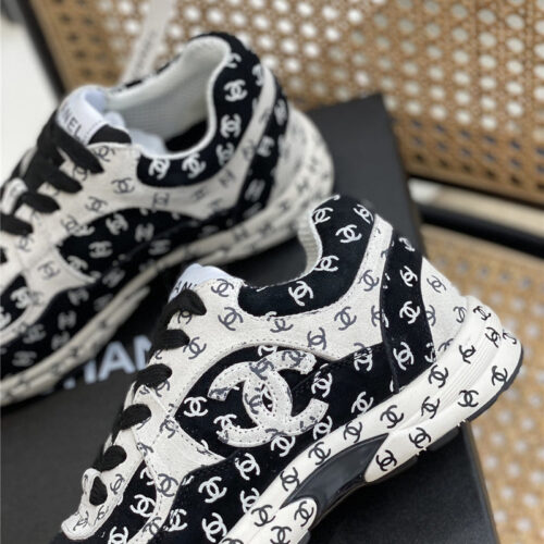 High Quality Luxury Chanel Full Logo Sneakers – Style 64582 product detail