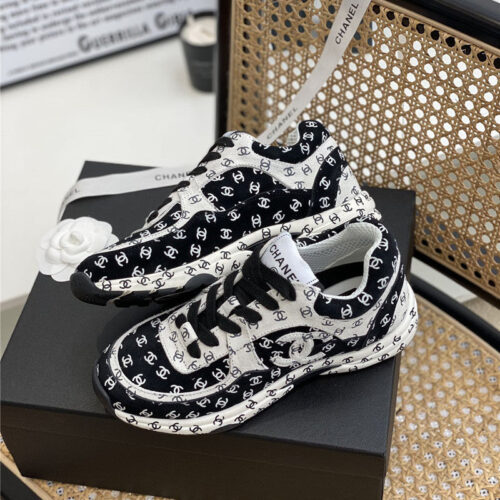 High Quality Luxury Chanel Full Logo Sneakers – Style 64582 product detail