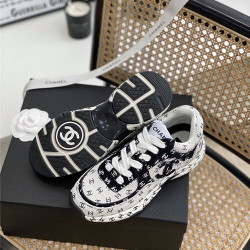 High Quality Luxury Chanel Full Logo Sneakers – Style 67974 product detail