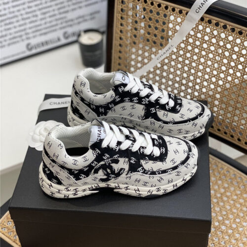 High Quality Luxury Chanel Full Logo Sneakers – Style 67974