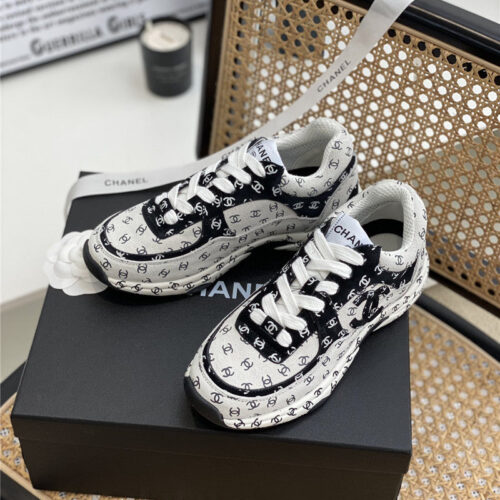 High Quality Luxury Chanel Full Logo Sneakers – Style 67974 alternate view