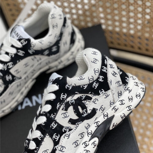 High Quality Luxury Chanel Full Logo Sneakers – Style 67974 product detail