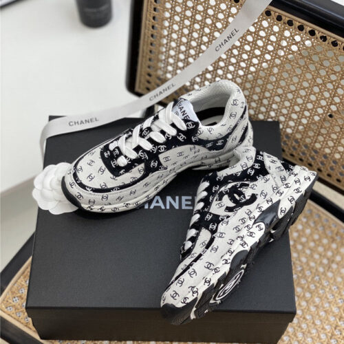 High Quality Luxury Chanel Full Logo Sneakers – Style 67974 product detail