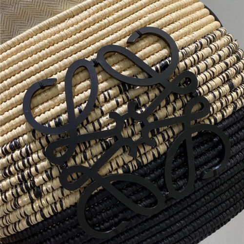High Quality Luxury Loewe Woven Straw Basket Bag – Style 26601 product detail