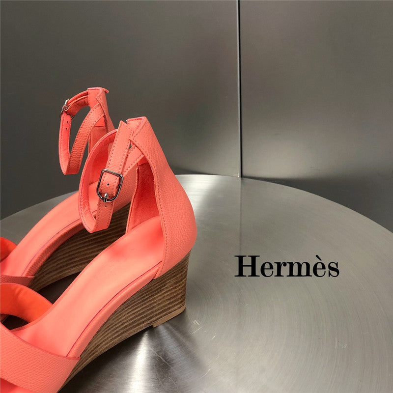 High Quality Luxury Hermes Legend Wedge Sandals product detail