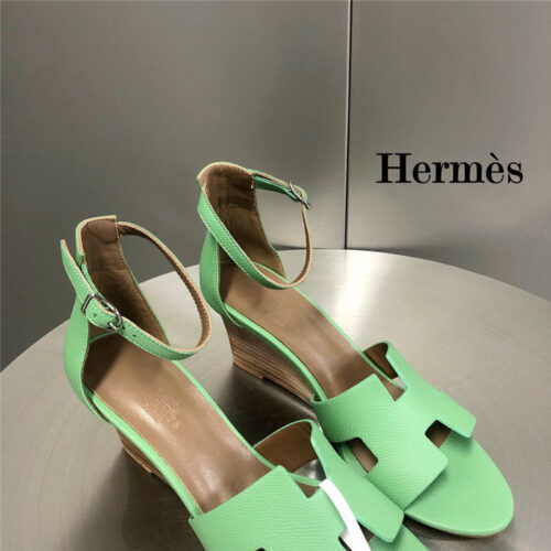 High Quality Luxury Hermes Legend Wedge Sandals – Style 06531 product detail